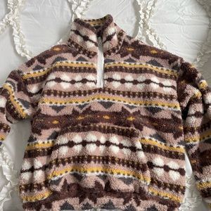 NWOT Aerie Half Zip Sherpa